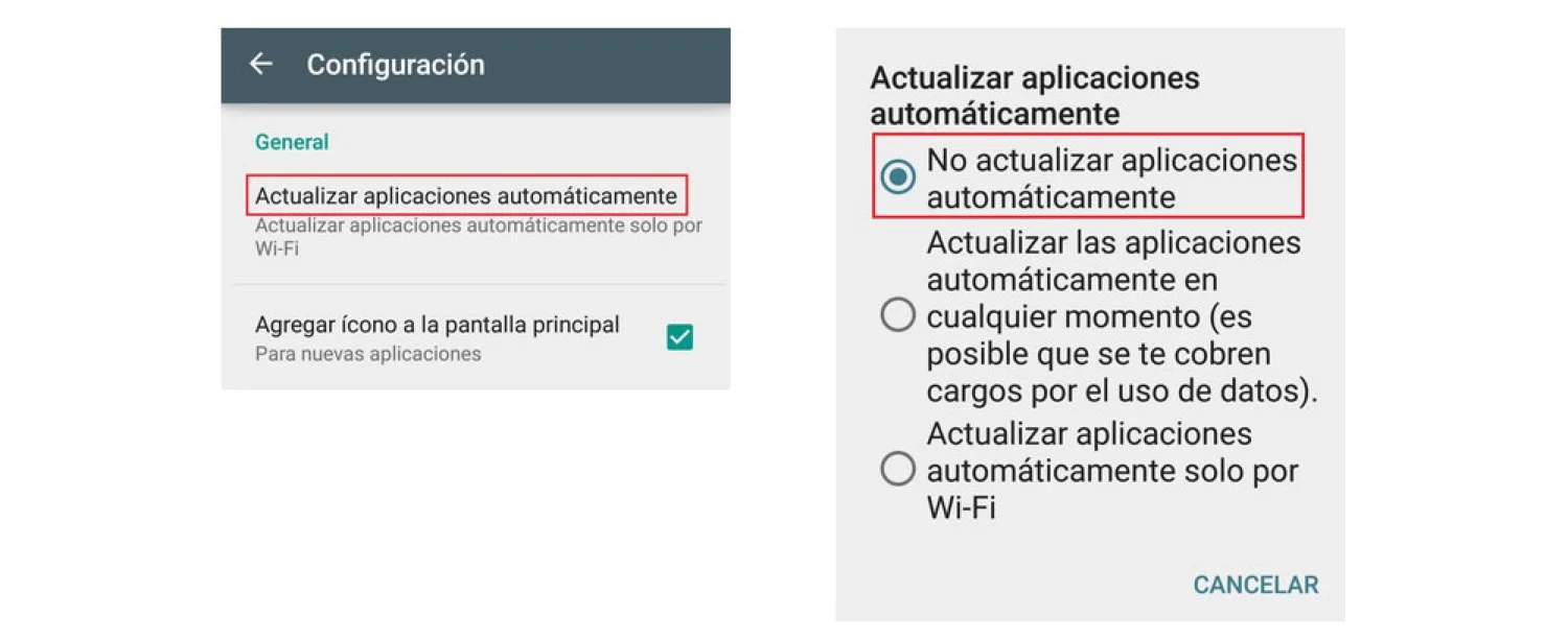 Cómo deshabilitar actualizaciones automáticas en Play Store